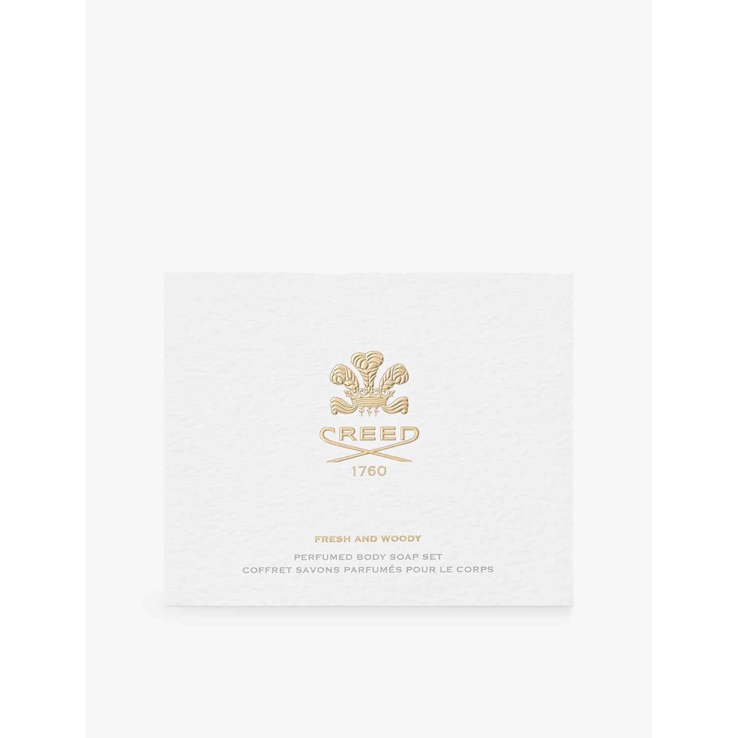 Creed Fresh and Woody soap gift set 3 x 150g - British product
