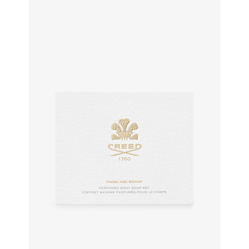 Creed Fresh and Woody soap gift set 3 x 150g - British product