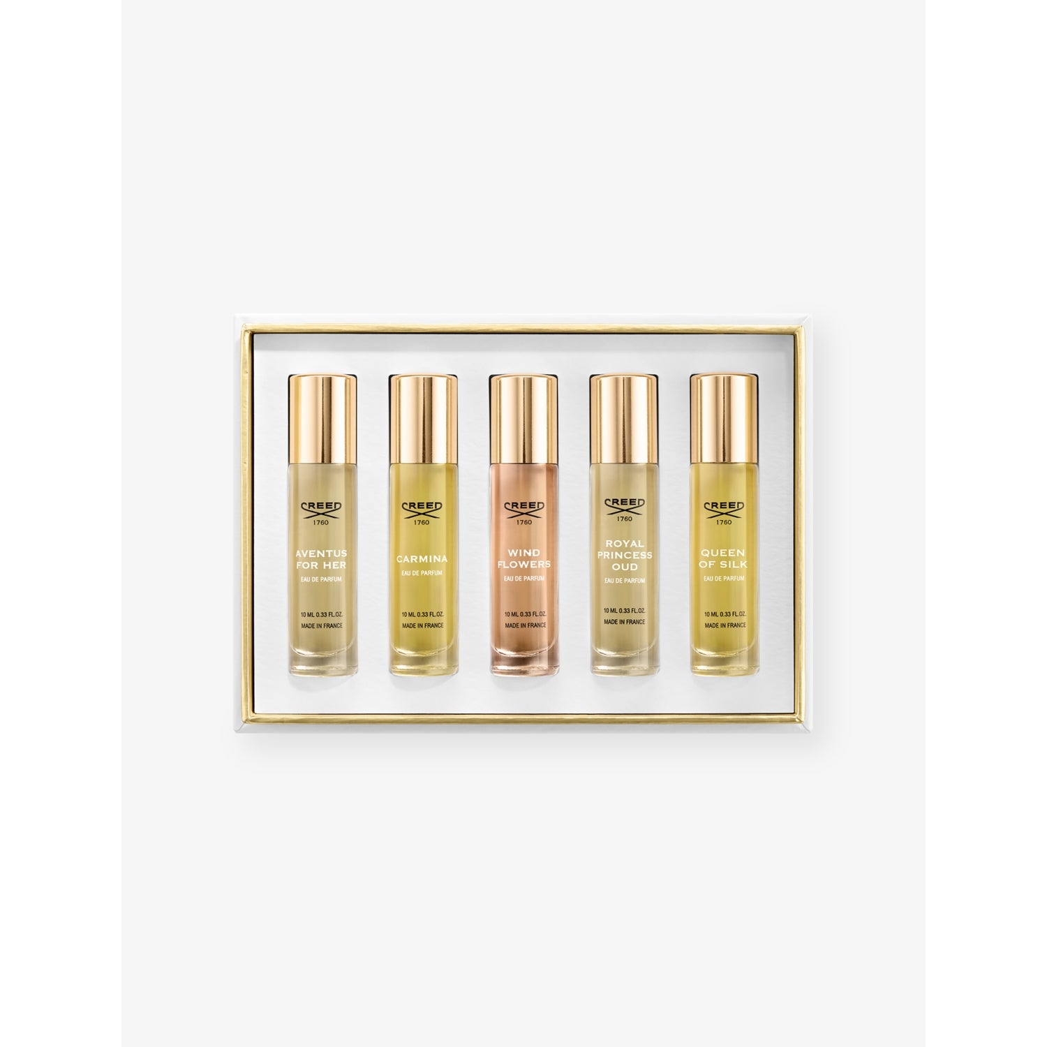 Creed women's eau de parfum gift set 5x10ml, imported from the UK