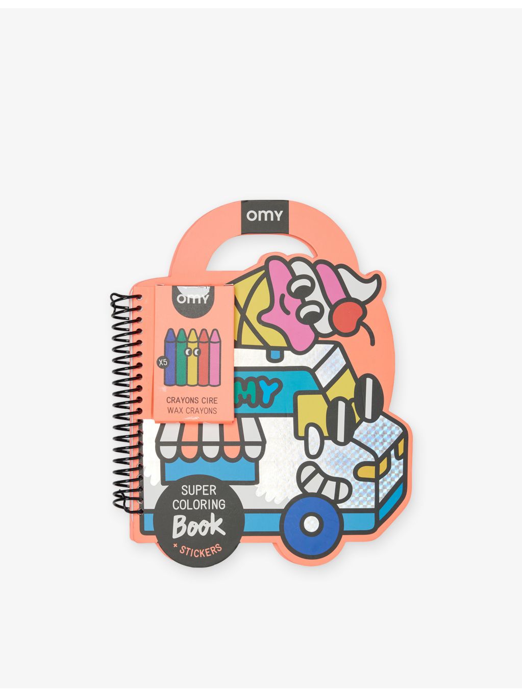 Yummy colouring book with stickers and crayons, 27 x 22cm, UK version