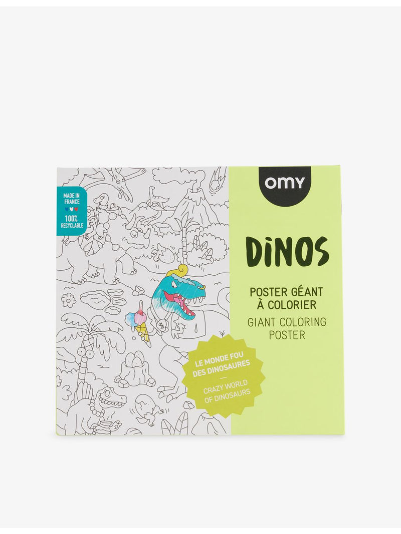 OMY Dino giant colouring poster 100cm x 70cm (British brand)