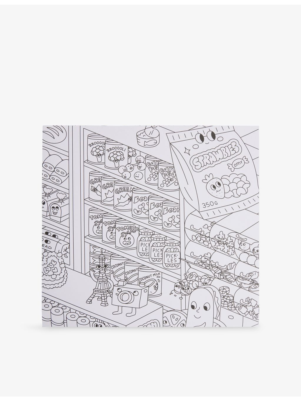 OMY Supermarket Giant colouring poster 70 x 100cm (British brand)