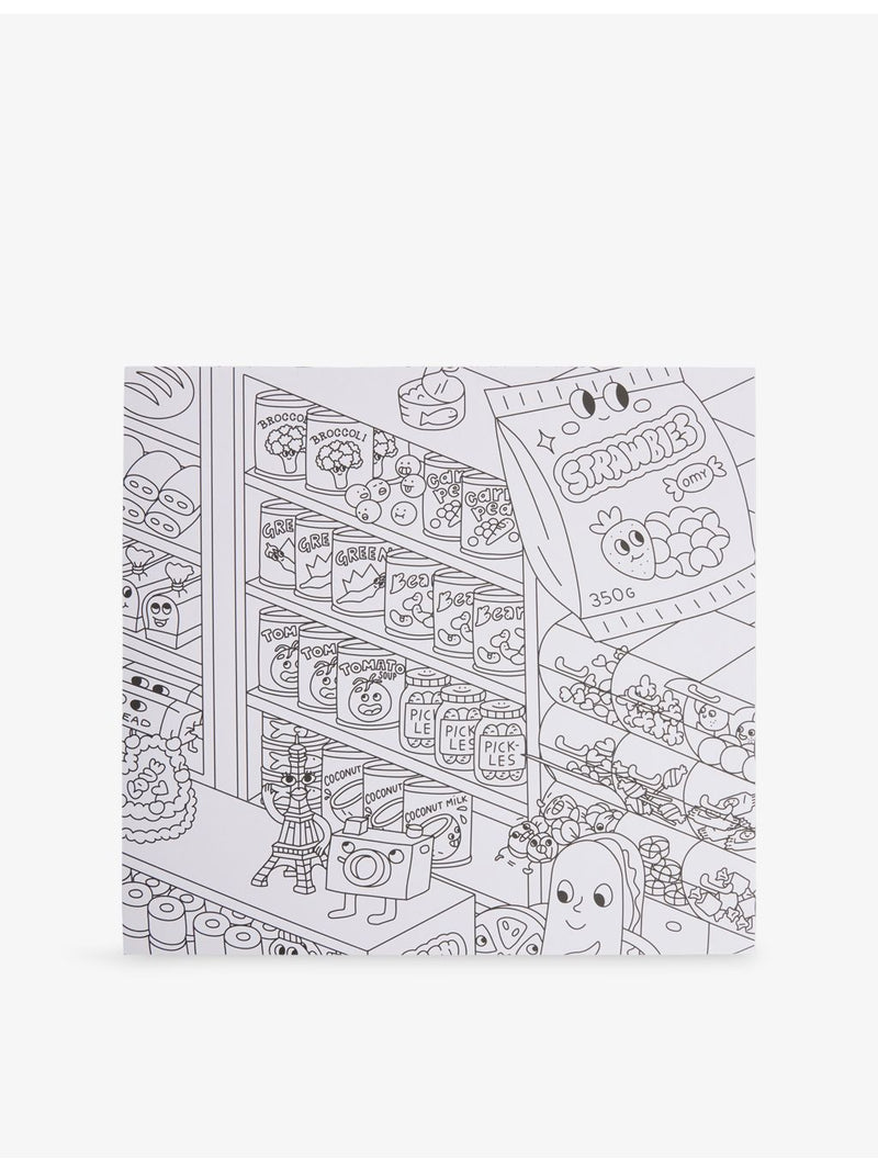 OMY Supermarket Giant colouring poster 70 x 100cm (British brand)
