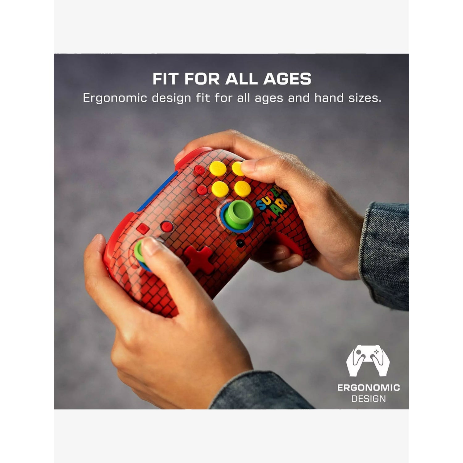 Turtle Beach Mario Bricks Rematch wireless controller, imported from the UK