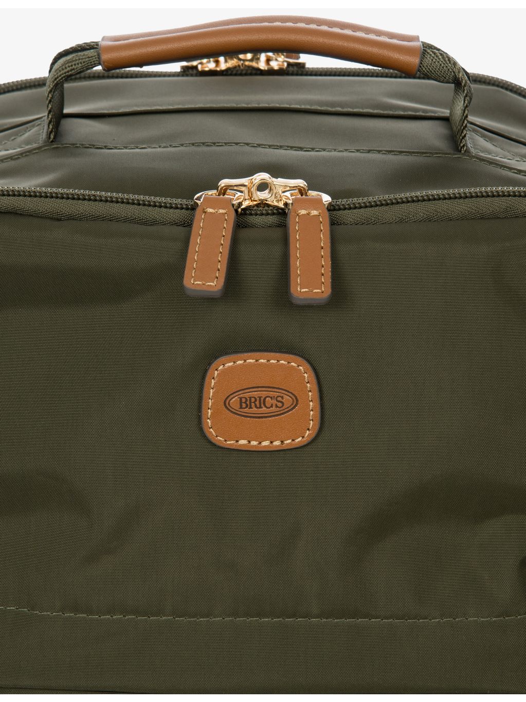 Bric's X-Collection woven underseat backpack with leather details (British brand)