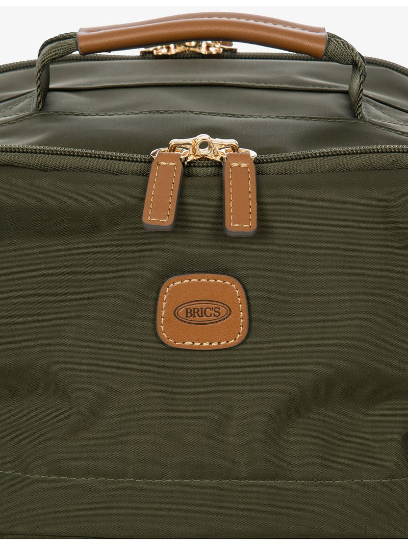 Bric's X-Collection woven underseat backpack with leather details (British brand)