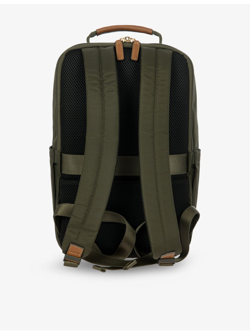 Bric's X-Collection woven underseat backpack with leather details (British brand)