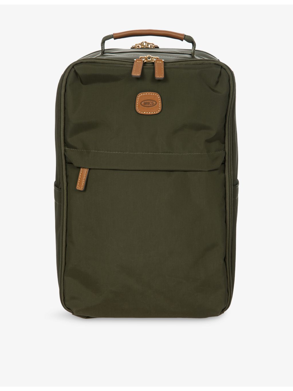 Bric's X-Collection woven underseat backpack with leather details (British brand)