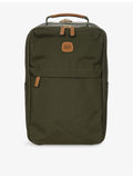 Bric's X-Collection woven underseat backpack with leather details (British brand)