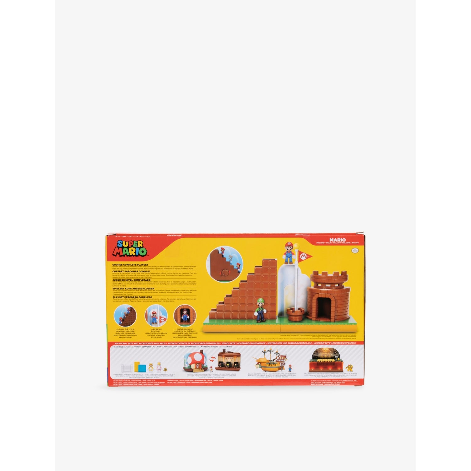 Super Mario Course Complete Flagpole playset 25cm tall (British brand)
