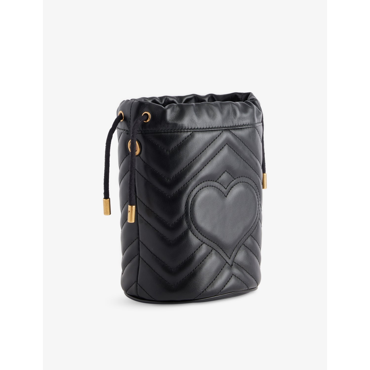 Gucci GG Marmont leather bucket bag, pre-loved (British brand)