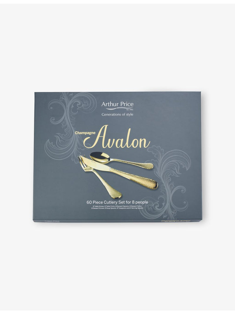 Arthur Price Champagne Avalon 60-piece cutlery set - British product