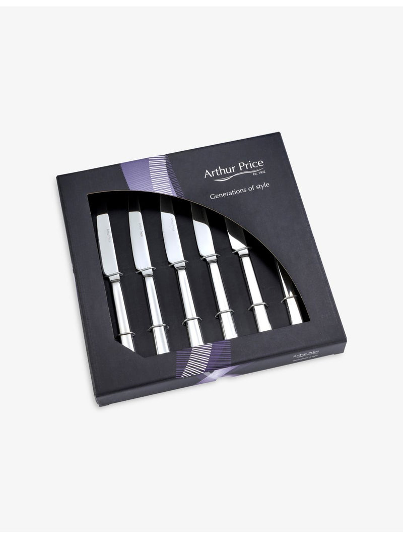 Arthur Price stainless steel steak knives six-piece set (British brand)