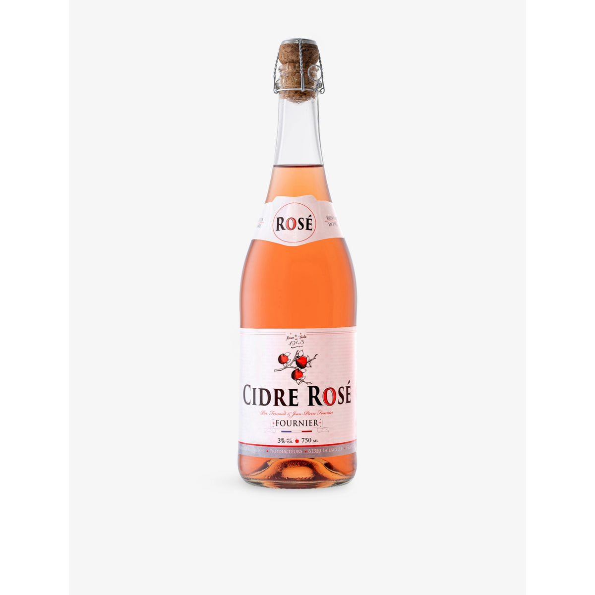 Fournier Le Cidre Rosé in a 750ml bottle, UK version