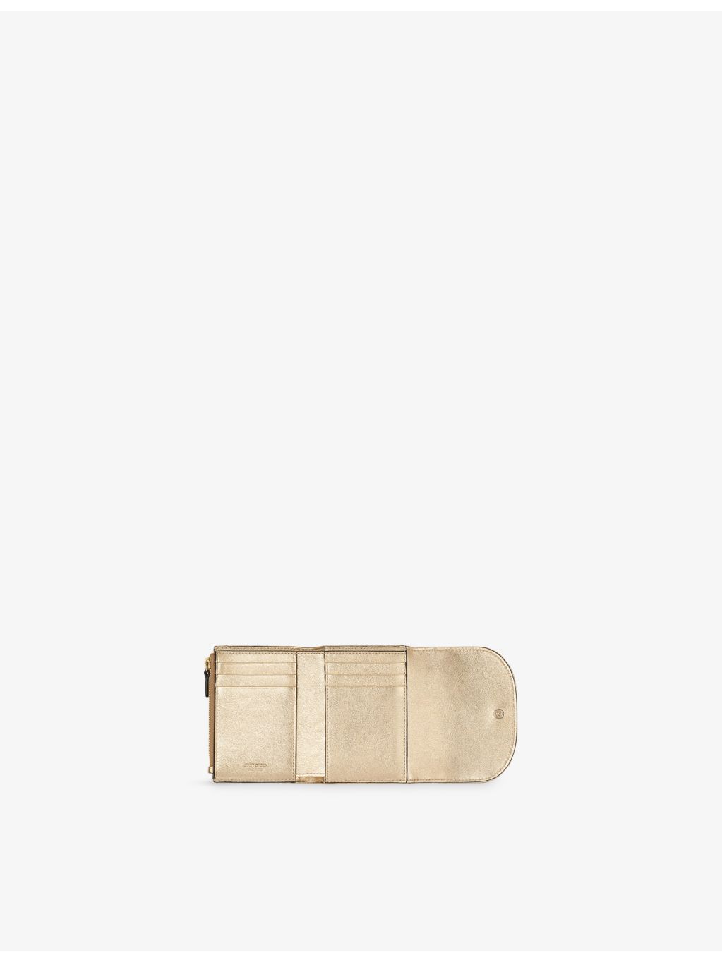 Jimmy Choo quilted metallic leather wallet (British brand)