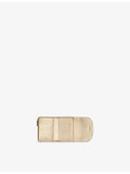 Jimmy Choo quilted metallic leather wallet (British brand)