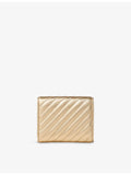 Jimmy Choo quilted metallic leather wallet (British brand)