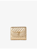 Jimmy Choo quilted metallic leather wallet (British brand)