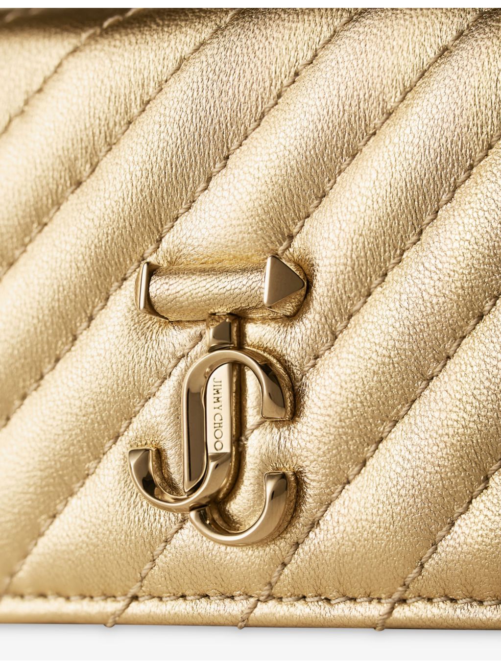 Jimmy Choo Curve Nello quilted leather cardholder 7x10cm - British product