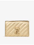 Jimmy Choo Curve Nello quilted leather cardholder 7x10cm - British product