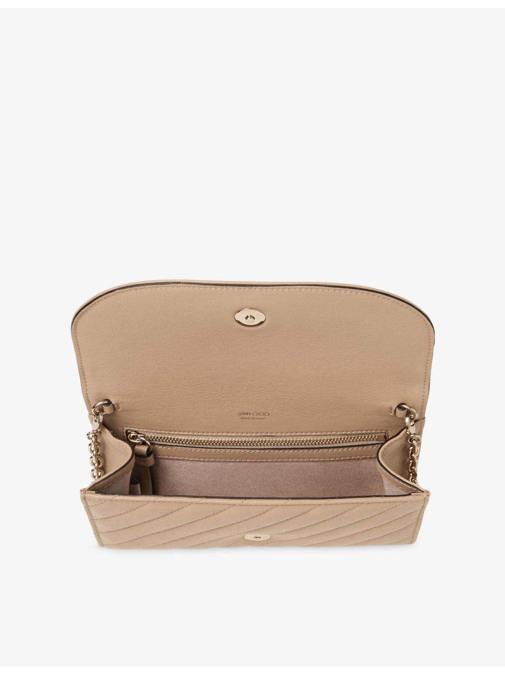 Jimmy Choo Curve leather wallet-on-chain - British product