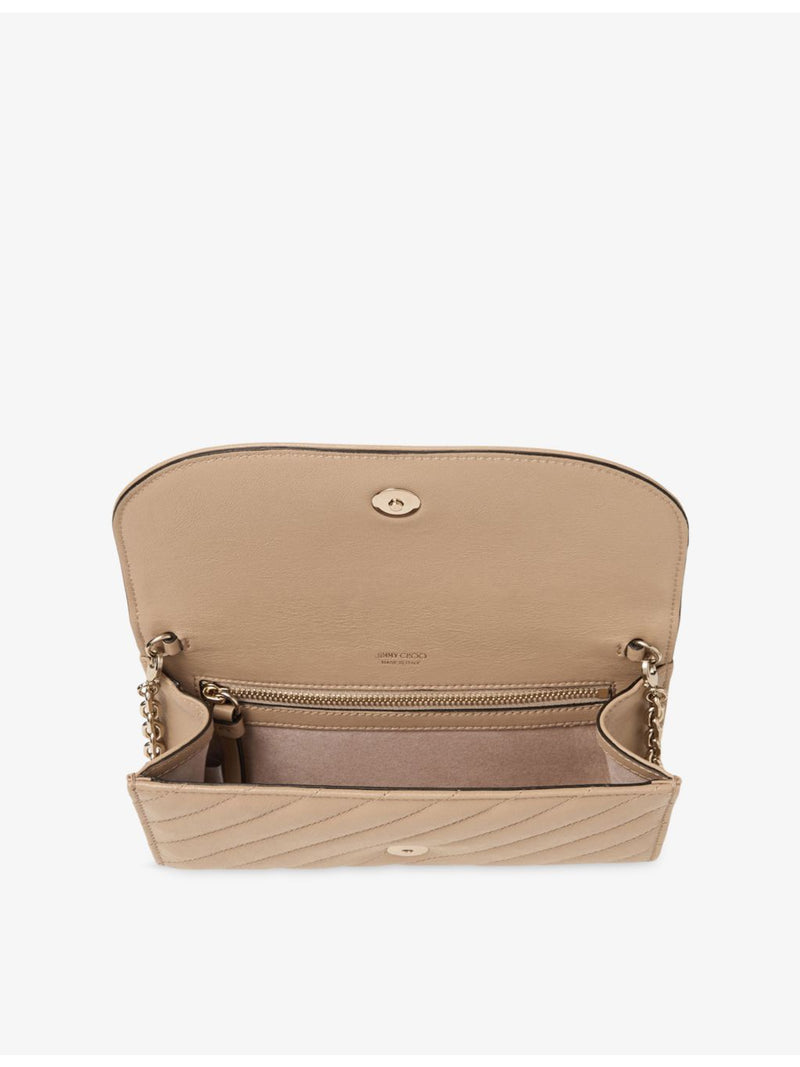 Jimmy Choo Curve leather wallet-on-chain - British product