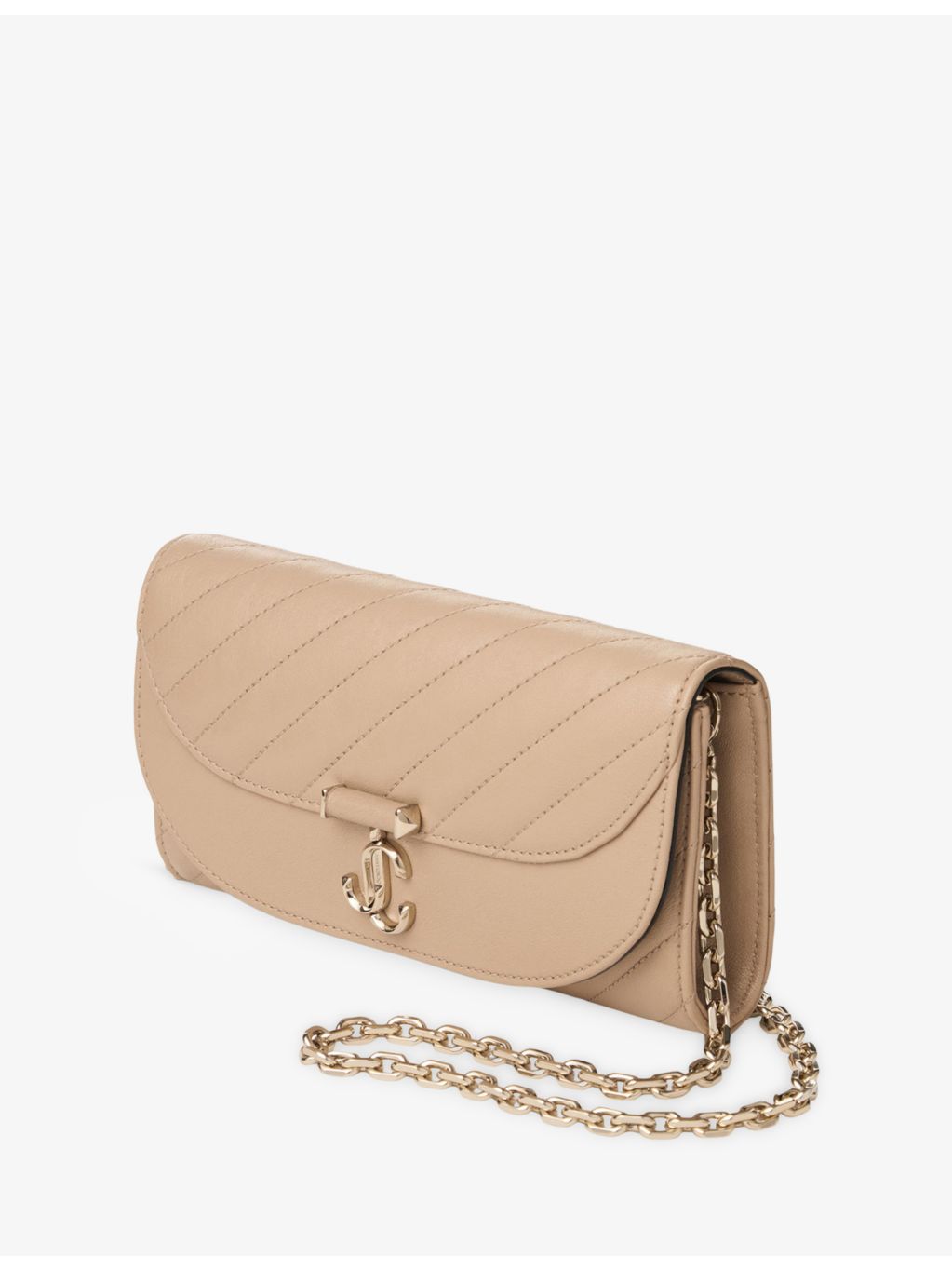 Jimmy Choo Curve leather wallet-on-chain - British product