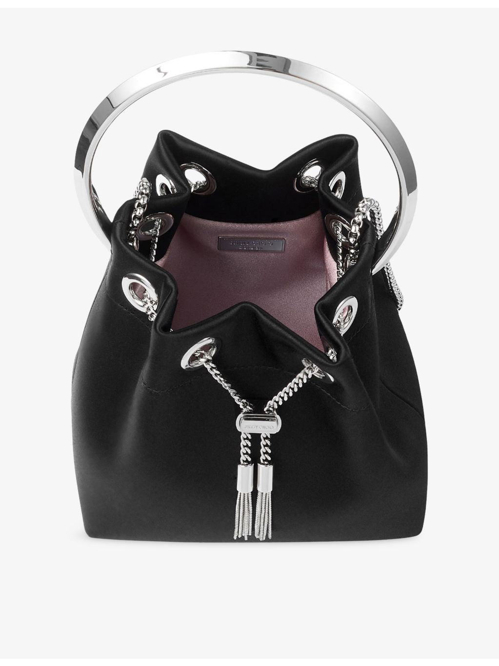 Jimmy Choo Bon Bon satin top-handle bag, UK version