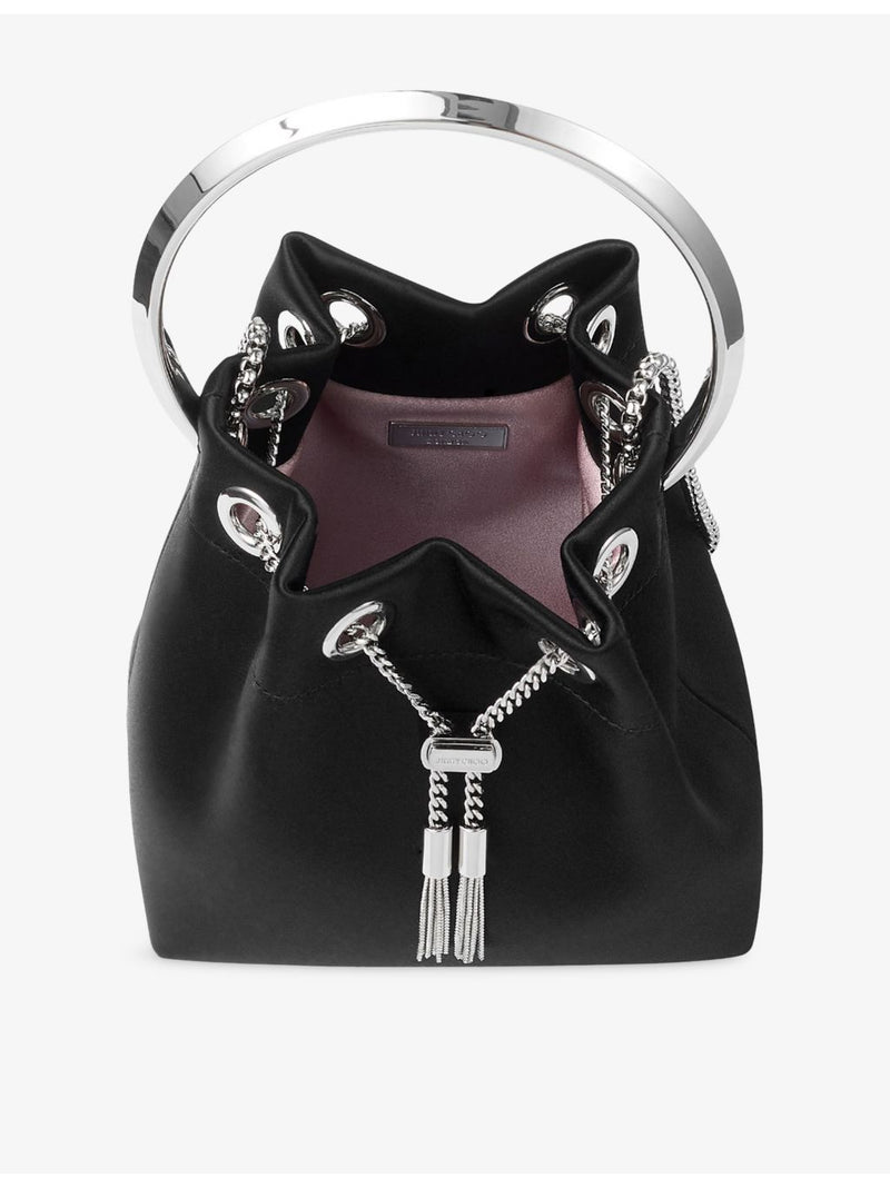 Jimmy Choo Bon Bon satin top-handle bag, UK version