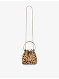 Jimmy Choo leopard print pony hair top-handle bag, imported from the UK