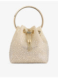 Jimmy Choo crystal mesh top-handle bag, imported from the UK