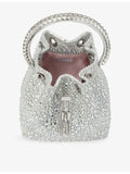 Jimmy Choo Bon Bon crystal-embellished satin handbag (British brand)
