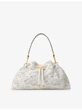Jimmy Choo Cinch medium lace shoulder bag, floral pattern (British brand)