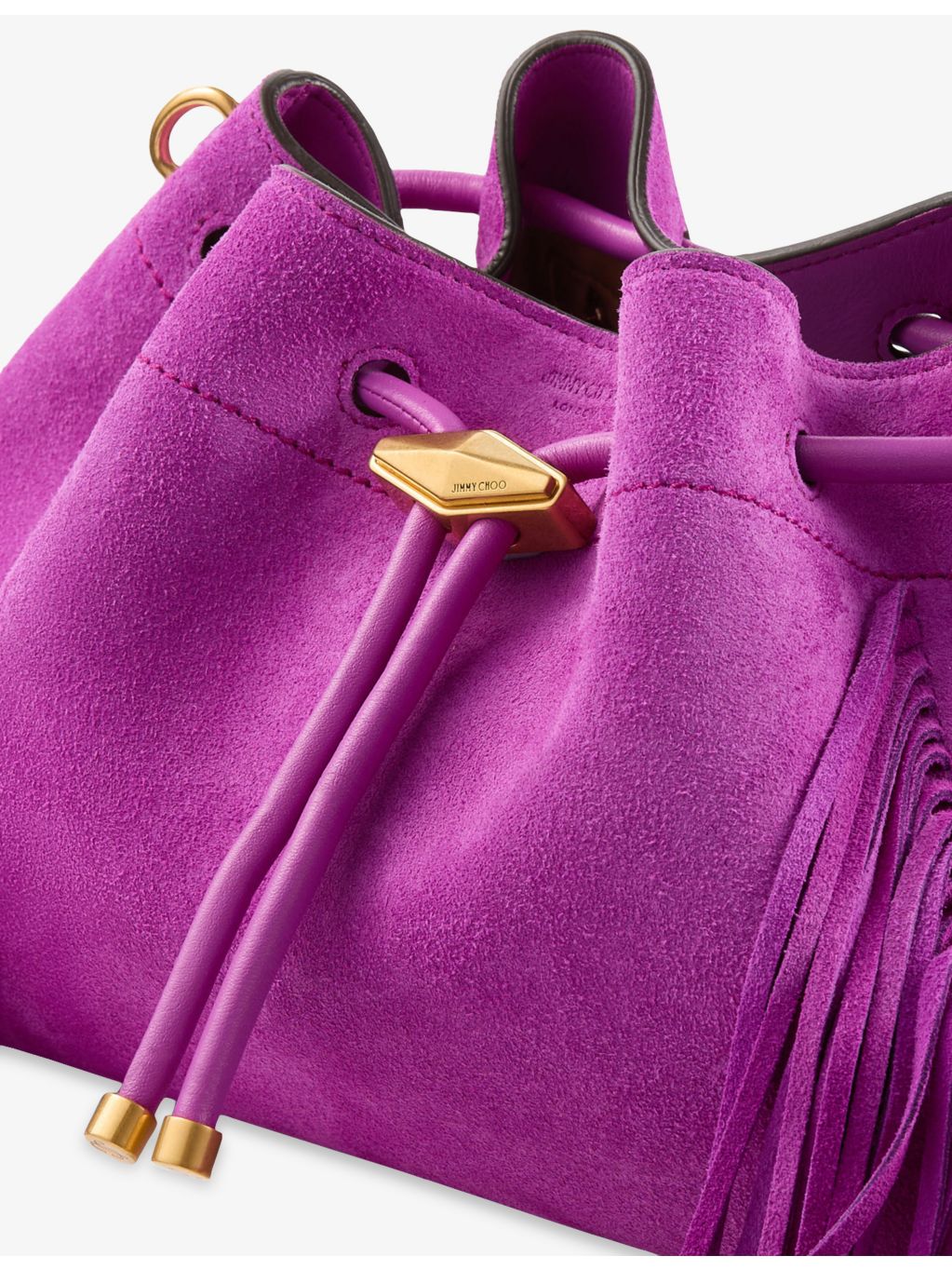 Jimmy Choo Cinch medium fringe suede handbag - British product
