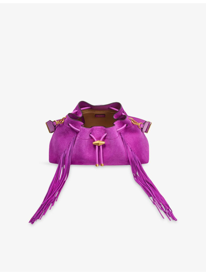 Jimmy Choo Cinch medium fringe suede handbag - British product