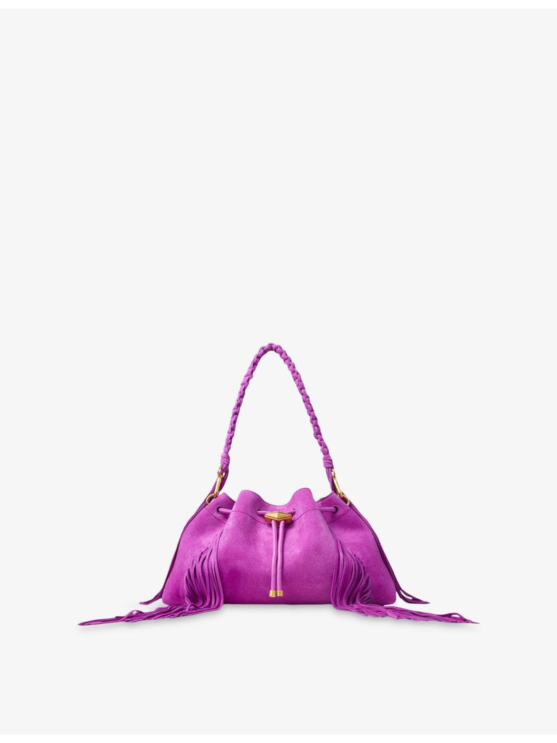 Jimmy Choo Cinch medium fringe suede handbag - British product