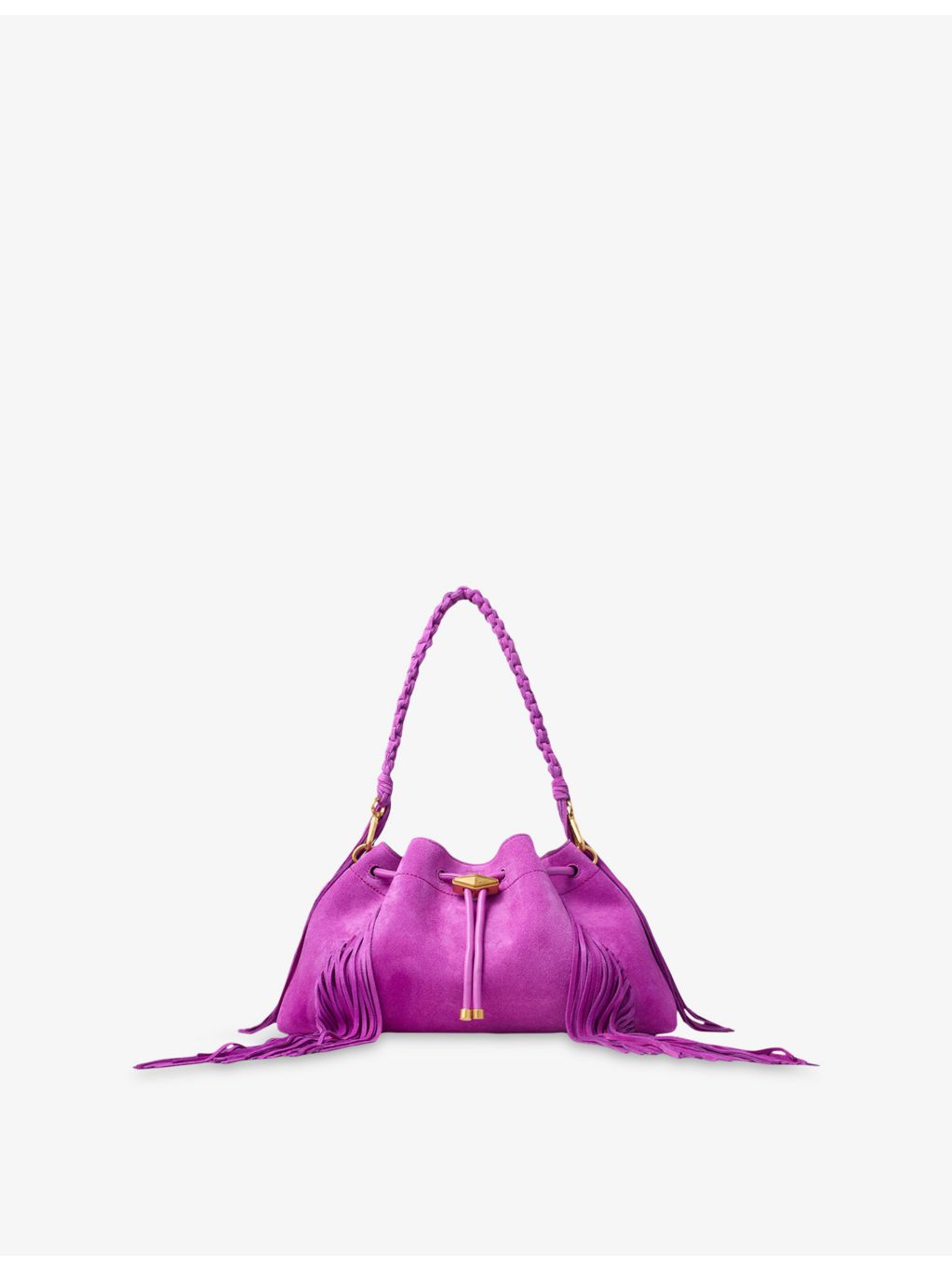 Jimmy Choo Cinch medium fringe suede handbag - British product