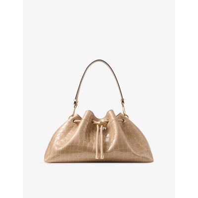 selfridges Jimmy Choo Cinch Medium Shiny Croc-Embossed Leather Handbag- Buy online at McGrocer