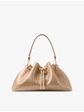 Jimmy Choo medium shiny croc-embossed leather handbag, UK version