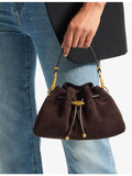 Jimmy Choo Cinch small suede bucket bag - British product