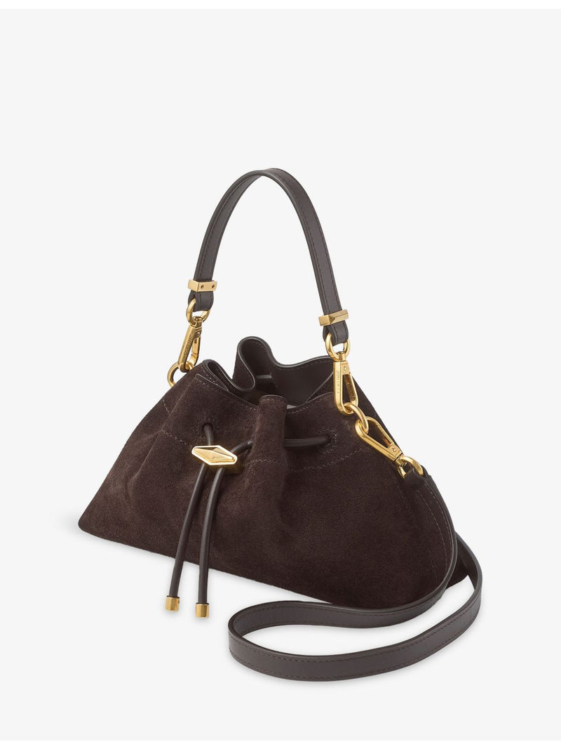 Jimmy Choo Cinch small suede bucket bag - British product