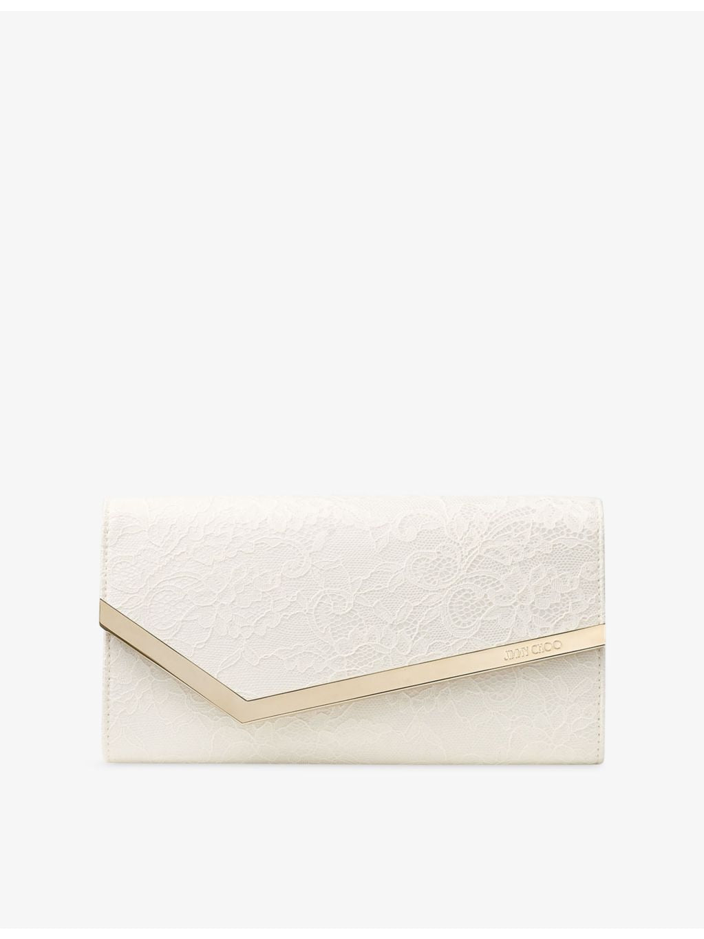 Jimmy Choo lace clutch bag with detachable chain strap (British brand)