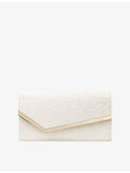 Jimmy Choo lace clutch bag with detachable chain strap (British brand)