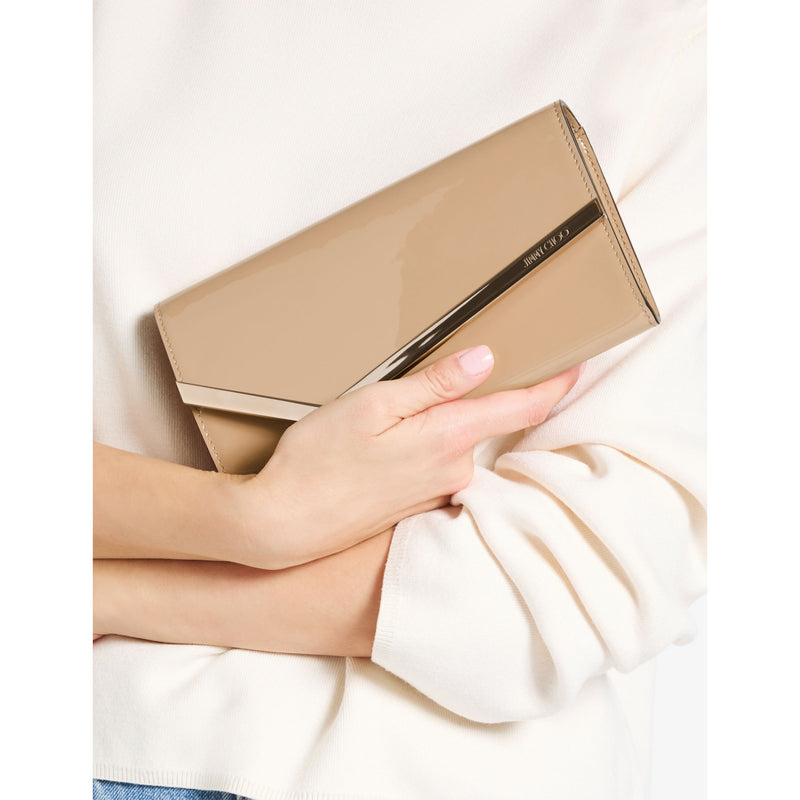 Jimmy Choo patent leather clutch bag - British product
