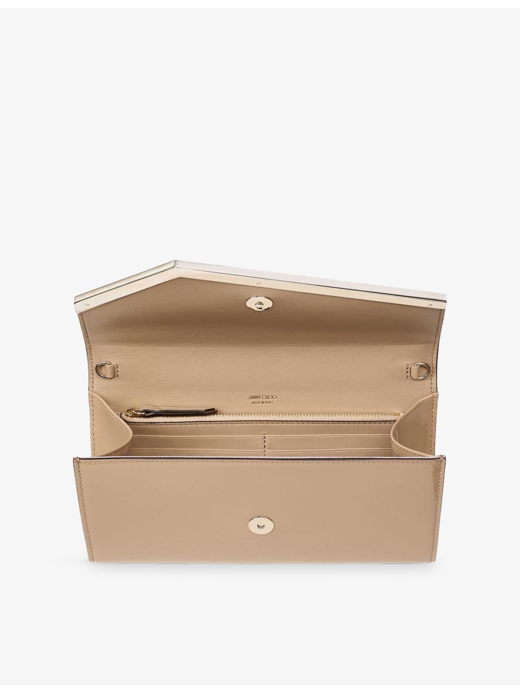 Jimmy Choo patent leather clutch bag - British product