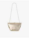 Jimmy Choo ganache metallic-leather clutch bag, UK version
