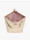 Jimmy Choo ganache metallic-leather clutch bag, UK version
