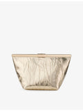 Jimmy Choo ganache metallic-leather clutch bag, UK version