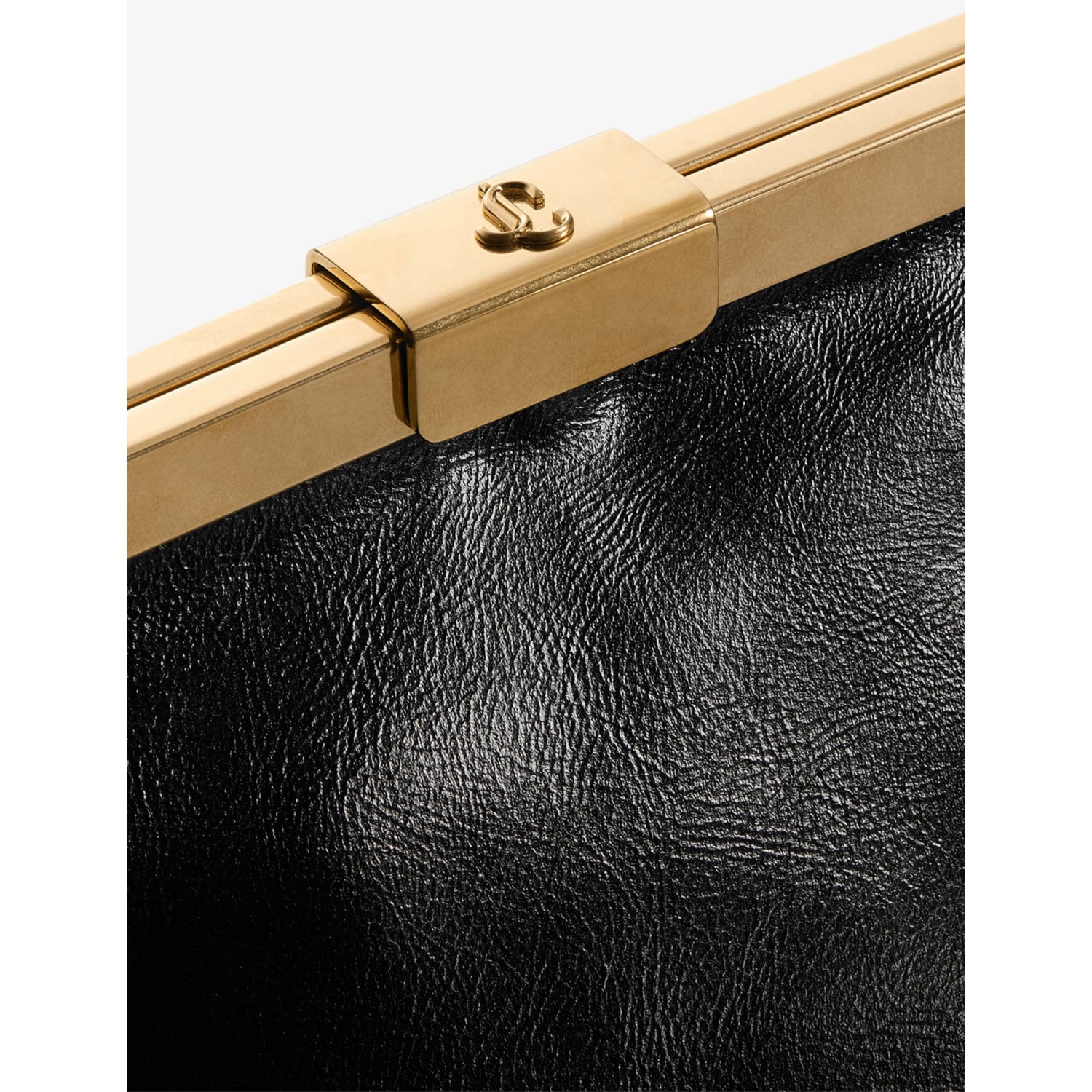 Jimmy Choo Ganache Biker leather clutch bag, imported from the UK