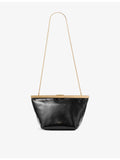 Jimmy Choo Ganache Biker leather clutch bag, imported from the UK